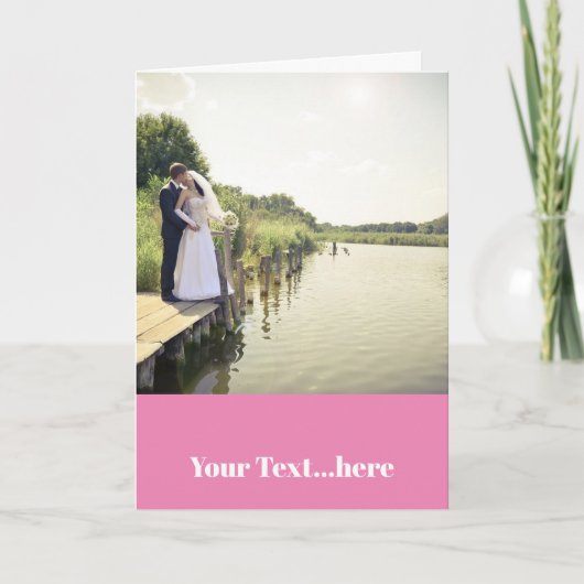 Gevouwen dank bedankkaart (Voorkant)