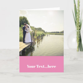 Gevouwen dank bedankkaart