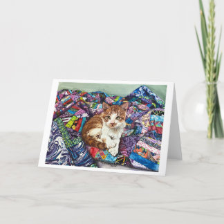 Gevouwen dank bedankkaart