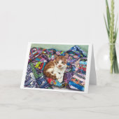 Gevouwen dank bedankkaart (Voorkant)