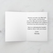 Gevouwen dank bedankkaart (Binnen)