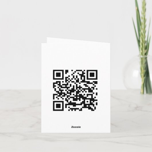 Gevouwen dank bedankkaart (Achterkant)