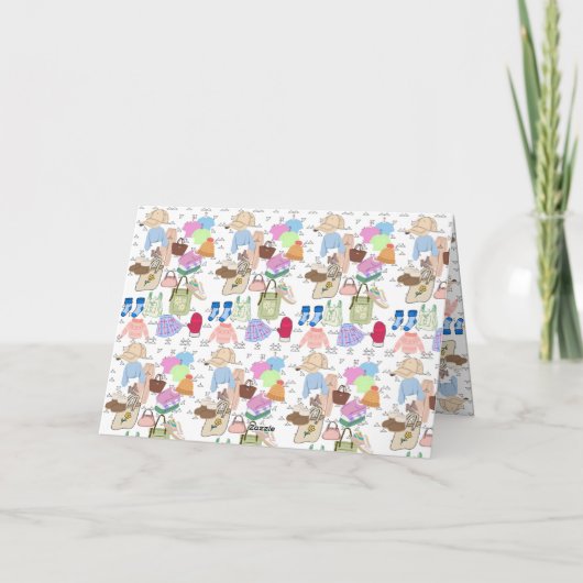 Gevouwen dank bedankkaart (Achterkant)