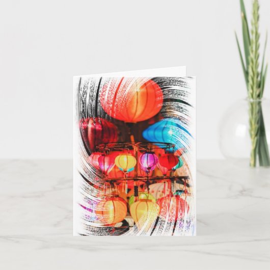 Gevouwen dank bedankkaart (Voorkant)