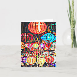 Gevouwen dank bedankkaart