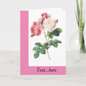 Gevouwen dank bedankkaart (Voorkant)