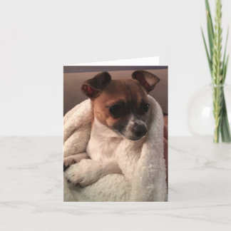 Gevouwen dank bedankkaart