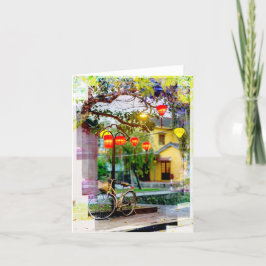 Gevouwen dank bedankkaart