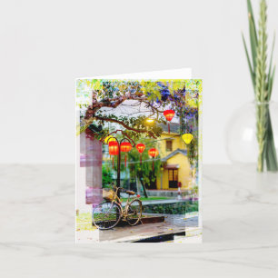 Gevouwen dank bedankkaart