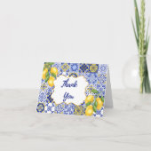 Gevouwen dank bedankkaart (Voorkant)