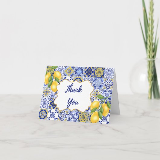 Gevouwen dank bedankkaart (Voorkant)