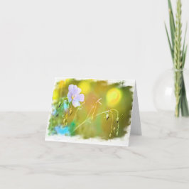 Gevouwen dank bedankkaart