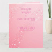 Gevouwen dank bedankkaart (Voorkant)