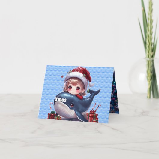 Gevouwen dank bedankkaart (Voorkant)