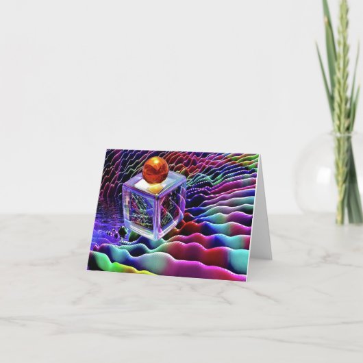 Gevouwen dank bedankkaart (Voorkant)