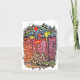 Gevouwen dank bedankkaart