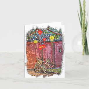 Gevouwen dank bedankkaart