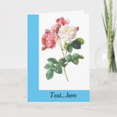 Gevouwen dank bedankkaart (Voorkant)