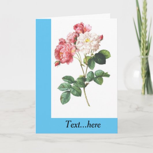 Gevouwen dank bedankkaart (Voorkant)