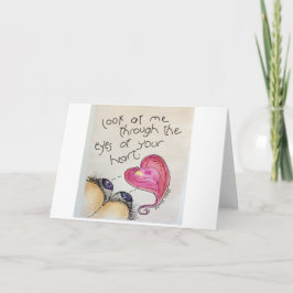 Gevouwen dank bedankkaart