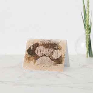 Gevouwen dank bedankkaart