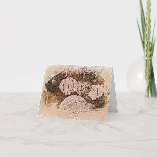 Gevouwen dank bedankkaart (Voorkant)