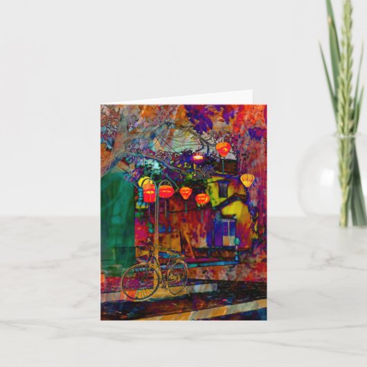 Gevouwen dank bedankkaart (Voorkant)