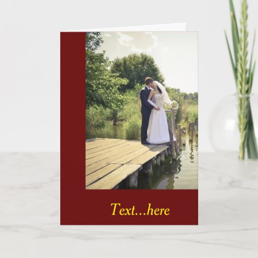 Gevouwen dank bedankkaart (Voorkant)