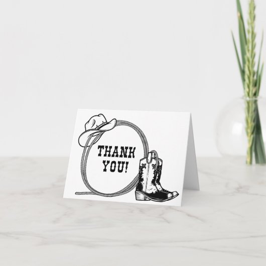 Gevouwen dank bedankkaart (Voorkant)