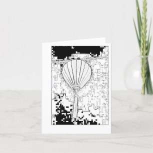 Gevouwen dank bedankkaart