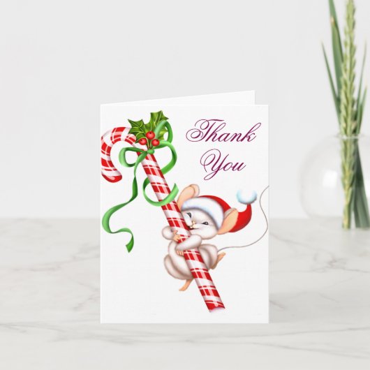 Gevouwen dank bedankkaart (Voorkant)