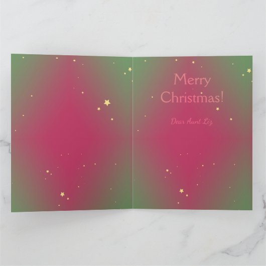 Gevouwen dank bedankkaart (Binnen)