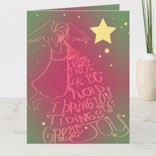 Gevouwen dank bedankkaart (Voorkant)