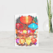 Gevouwen dank bedankkaart (Voorkant)