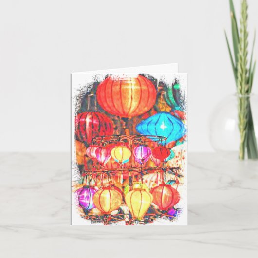 Gevouwen dank bedankkaart (Voorkant)