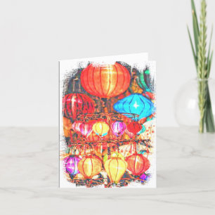 Gevouwen dank bedankkaart