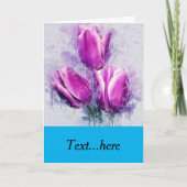 Gevouwen dank bedankkaart (Voorkant)