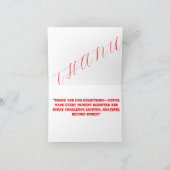 Gevouwen dank bedankkaart (Binnen)