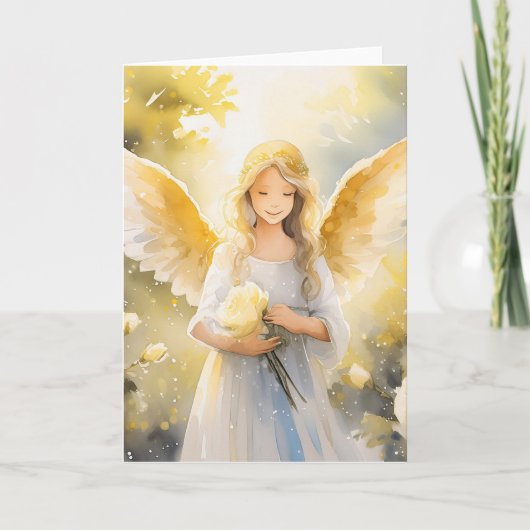 Gevouwen dank bedankkaart (Voorkant)