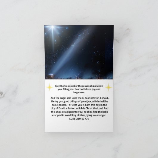 Gevouwen dank bedankkaart (Binnen)