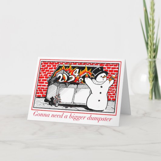 Gevouwen dank bedankkaart (Voorkant)