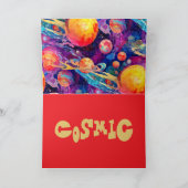 Gevouwen dank bedankkaart (Binnen)