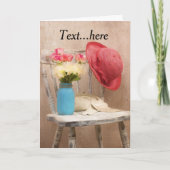 Gevouwen dank bedankkaart (Voorkant)