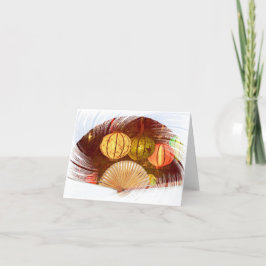 Gevouwen dank bedankkaart