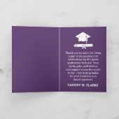 Gevouwen dank bedankkaart (Binnen)