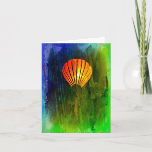 Gevouwen dank bedankkaart (Voorkant)