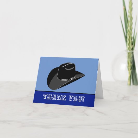 Gevouwen dank bedankkaart (Voorkant)