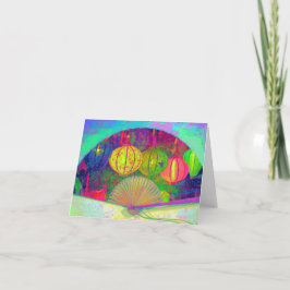 Gevouwen dank bedankkaart