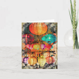 Gevouwen dank bedankkaart