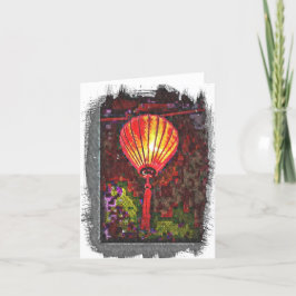 Gevouwen dank bedankkaart